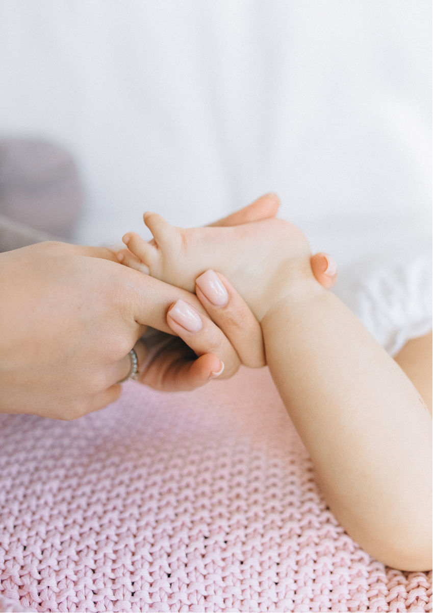Babymassage Übung